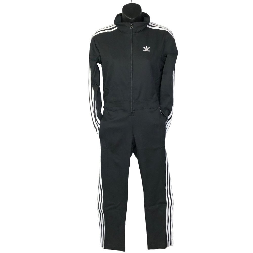 Adidas Youth Girls MD 10-12 Three stripes Jumpsuit new with tag